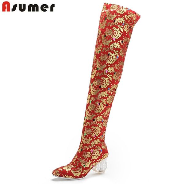asumer 2020 new autumn winter over the knee boots women slip on long boots ladies thick high heels slim stretch big size, Black
asumer 2020 new autumn winter over the knee boots women slip on long boots ladies thick high heels slim stretch big size, Black