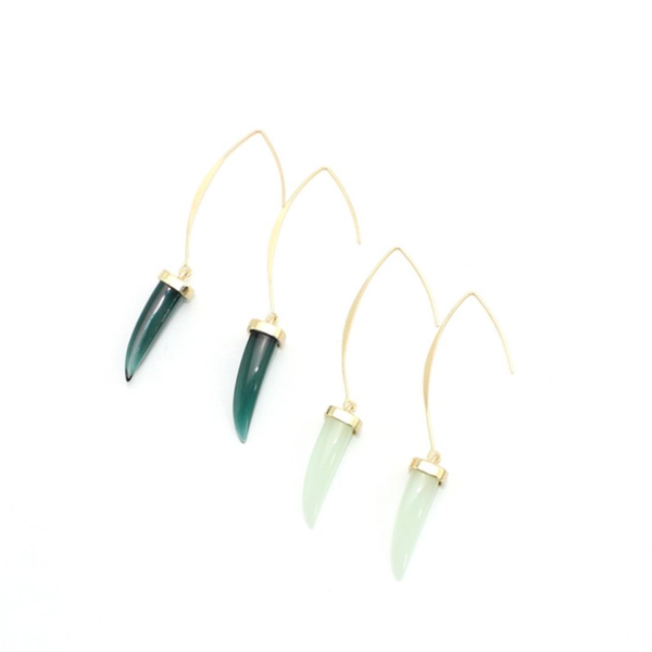 dangle & chandelier light yellow gold color alloy wolf tooth green crystal drop earrings for women ethnic style jewelry, Silver
dangle & chandelier light yellow gold color alloy wolf tooth green crystal drop earrings for women ethnic style jewelry, Silver