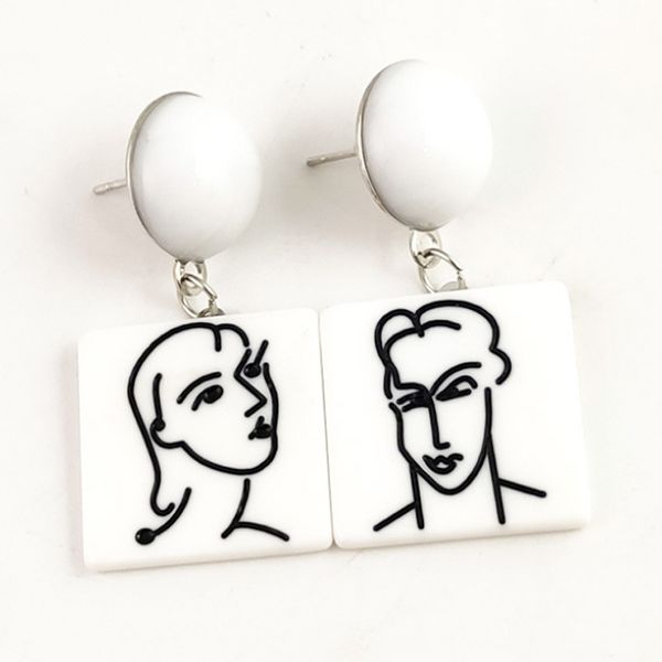 women earrings europe and america original acrylic asymmetric abstract face geometry square stud earrings ms. fashion jewelry, Silver
women earrings europe and america original acrylic asymmetric abstract face geometry square stud earrings ms. fashion jewelry, Silver