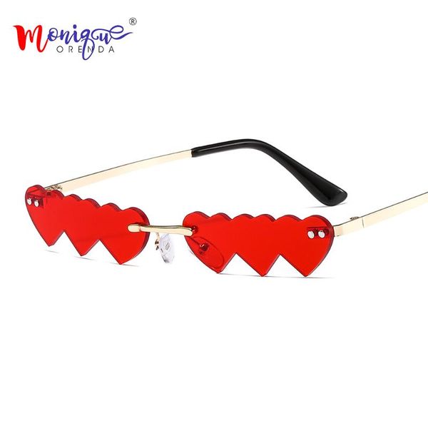 fashion punk frame eyewear women unwave glasses sunglasses streetwear luxury men trending uv400 for sun rimless heart female mgmri, White;black
fashion punk frame eyewear women unwave glasses sunglasses streetwear luxury men trending uv400 for sun rimless heart female mgmri, White;black