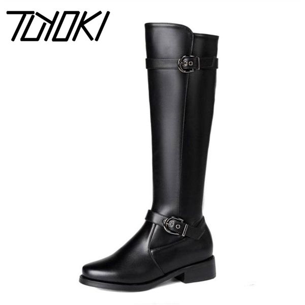 tuyoki women flat boots metal buckle fashion knee high boots round toe fur winter warm ridding ladies footwear size 34-43, Black
tuyoki women flat boots metal buckle fashion knee high boots round toe fur winter warm ridding ladies footwear size 34-43, Black