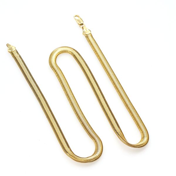 20inch gold color snake chain necklace for women men summer beach vacation jewelry 6mm width bending necklace, Silver
20inch gold color snake chain necklace for women men summer beach vacation jewelry 6mm width bending necklace, Silver