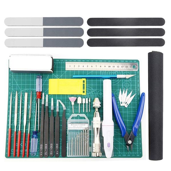 33 pcs model tools kit modeler basic tools craft set hobby building kit for gundam car model building repairing and fixing
33 pcs model tools kit modeler basic tools craft set hobby building kit for gundam car model building repairing and fixing