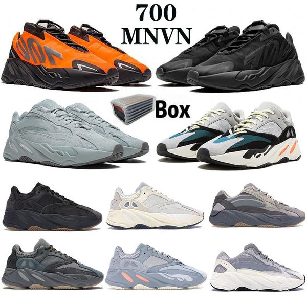 700 mnvn running shoes orange triple black bone phosphor kanye west 700 v2 wave runner vanta sneakers with box tag, White;red
700 mnvn running shoes orange triple black bone phosphor kanye west 700 v2 wave runner vanta sneakers with box tag, White;red