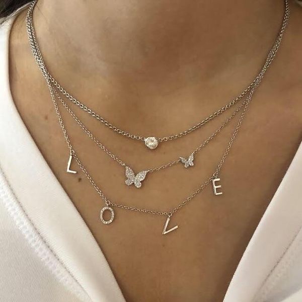 chokers cute lovely aminimal design micro pave cz 2pc butterfly charm necklace trendy women jewelry, Golden;silver
chokers cute lovely aminimal design micro pave cz 2pc butterfly charm necklace trendy women jewelry, Golden;silver