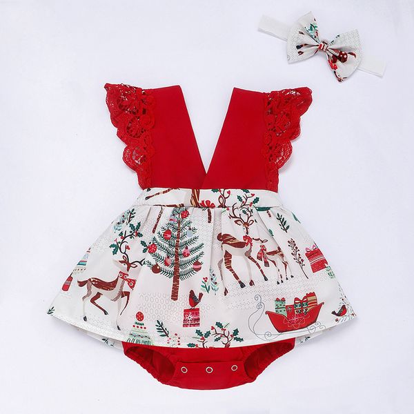 flofallzique summer baby girl romper elk christmas tree pattern sweet lace bow headband casual cute toddler kid clothes, Blue
flofallzique summer baby girl romper elk christmas tree pattern sweet lace bow headband casual cute toddler kid clothes, Blue