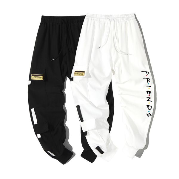 men's pants fashion friends sweatpants fans fun men/women casual trousers hip hop streetwear joggers, Black
men's pants fashion friends sweatpants fans fun men/women casual trousers hip hop streetwear joggers, Black