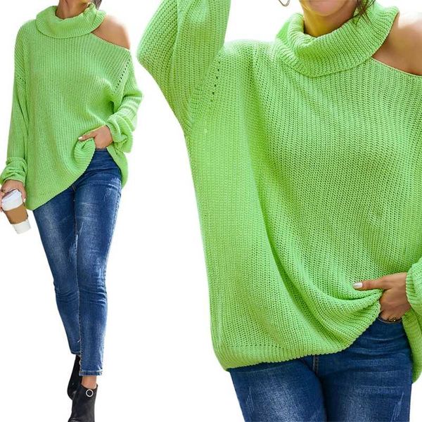 women long sleeve turtleneck knitted sweater off shoulder solid color pullover tunic female clothes, White;black
women long sleeve turtleneck knitted sweater off shoulder solid color pullover tunic female clothes, White;black