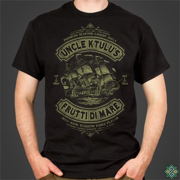 uncle ktulus frutti di mare - h.p. lovecrafts call of cthulhu inspired mens horror themed t-shirt screen printed by hand
uncle ktulus frutti di mare - h.p. lovecrafts call of cthulhu inspired mens horror themed t-shirt screen printed by hand