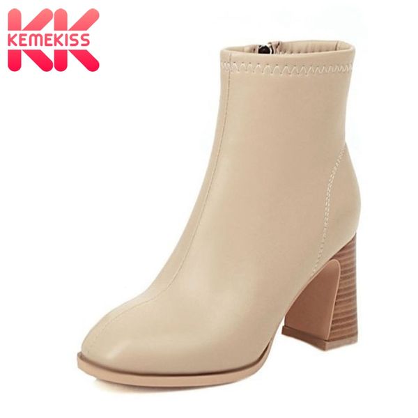 boots taoffen women ankle thick high heel round toe zipper shoes winter warm fashion office footwear size 34-43, Black
boots taoffen women ankle thick high heel round toe zipper shoes winter warm fashion office footwear size 34-43, Black