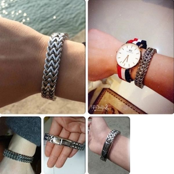 steel color chain on hand men bracelet stainless steel large charm bracelets gifts for mens accessories hip hop bangle wholesale, Black
steel color chain on hand men bracelet stainless steel large charm bracelets gifts for mens accessories hip hop bangle wholesale, Black