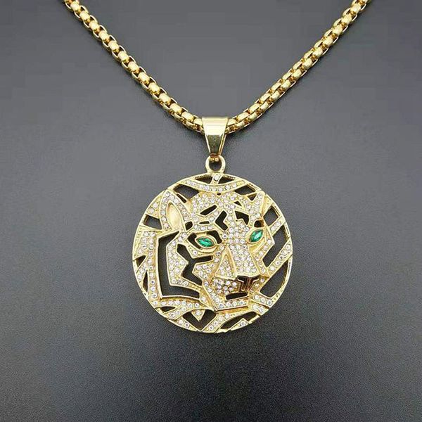 hip hop rhinestones paved bling iced out gold color stainless steel male lion pendants necklaces for men rapper jewelry, Silver
hip hop rhinestones paved bling iced out gold color stainless steel male lion pendants necklaces for men rapper jewelry, Silver