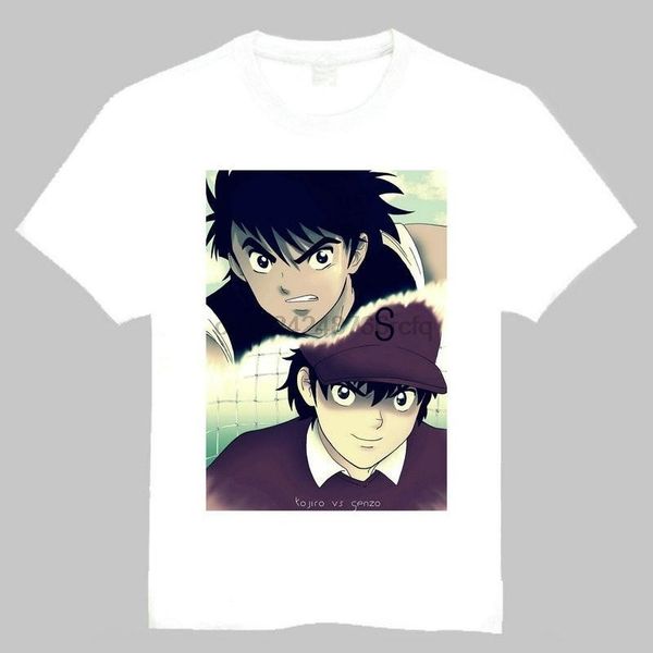 fashion men's captain tsubasa kojiro vs genzo graphic t shirt classic tee