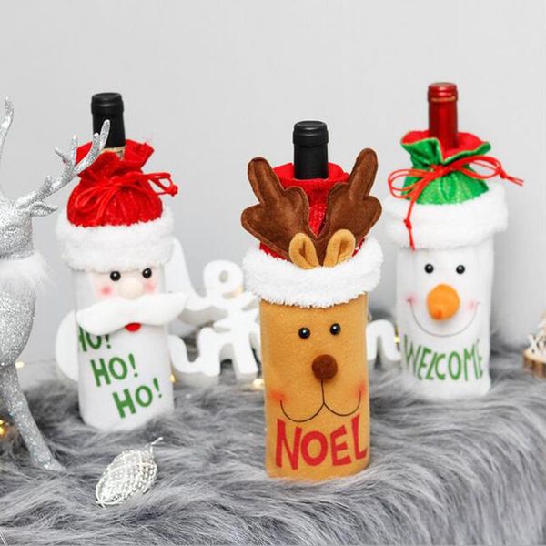 christmas decorations red wine bottle cover bags decoration home party santa claus packaging merry
christmas decorations red wine bottle cover bags decoration home party santa claus packaging merry