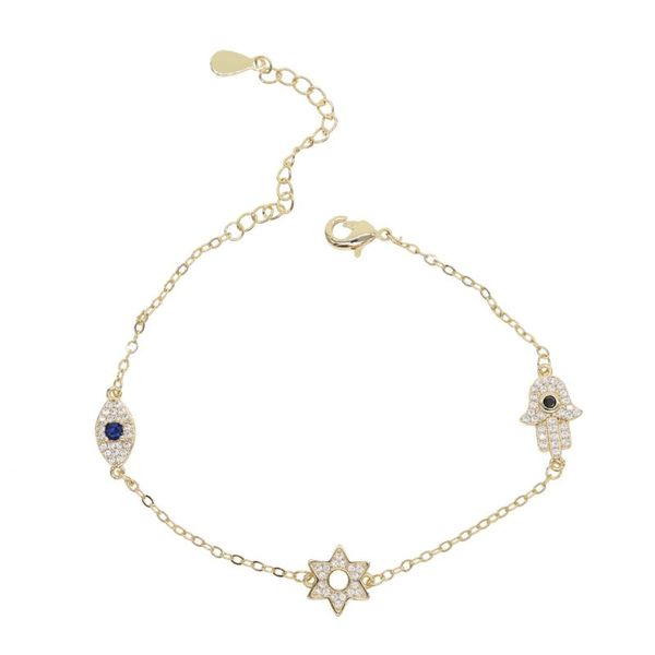 2020 women summer charm chain jewelry three cz hamsa hand evil eye delicate flower bracelets cute lovely girl chic party jewelry, Black
2020 women summer charm chain jewelry three cz hamsa hand evil eye delicate flower bracelets cute lovely girl chic party jewelry, Black