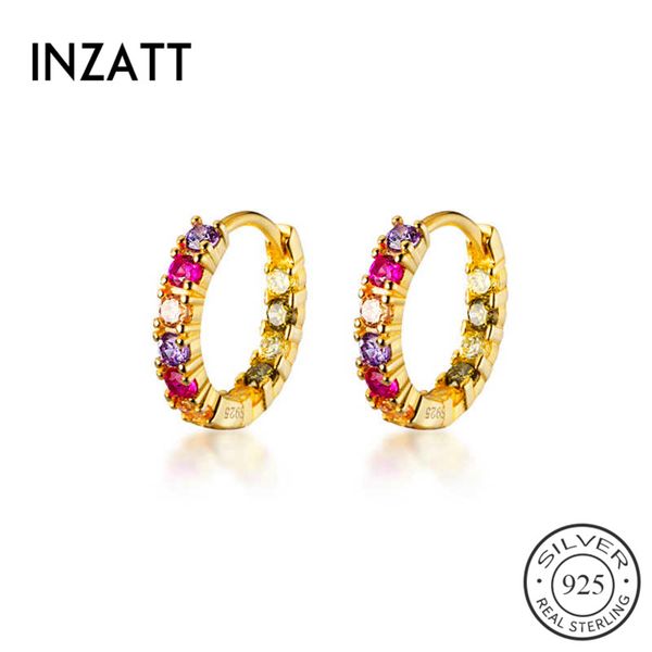 hoop & huggie inzareal 925 sterling silver zircon round earrings for fashion women party geometric fine jewelry bohemian accessories, Golden;silver
hoop & huggie inzareal 925 sterling silver zircon round earrings for fashion women party geometric fine jewelry bohemian accessories, Golden;silver