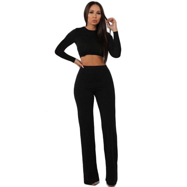 women two piece outfit spring autumn long sleeve crew neck solid color sets fashion casual female clothing, White
women two piece outfit spring autumn long sleeve crew neck solid color sets fashion casual female clothing, White