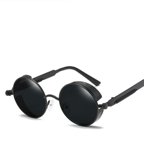 fashion vintage male steampunk goggles female round metal sunglasses men oculos women pink sun glasses, White;black
fashion vintage male steampunk goggles female round metal sunglasses men oculos women pink sun glasses, White;black