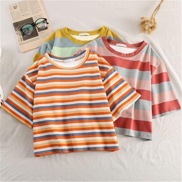 тенниску корейский kawaii радуга stripes tshirts harajuku повседневный o шеи rrop top summer graphic полосатый короткие тис женщины с коротк, White
тенниску корейский kawaii радуга stripes tshirts harajuku повседневный o шеи rrop top summer graphic полосатый короткие тис женщины с коротк, White