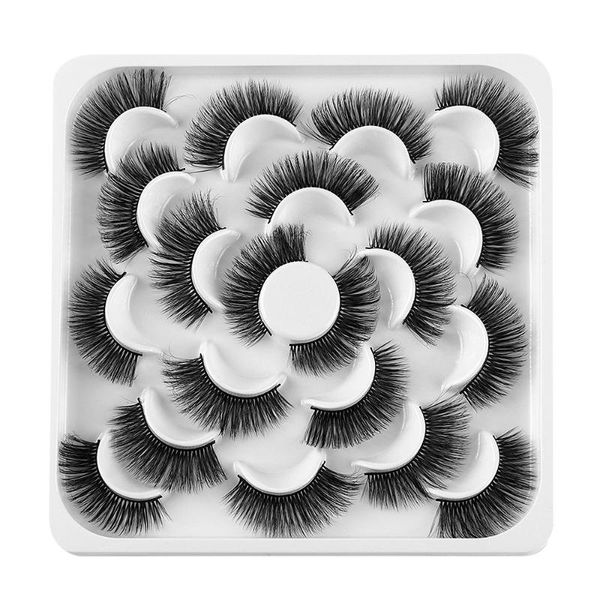 false eyelashes 10 pairs 3d faux mink hair thick cross fluffy fake lashes handmade wispy cruelty-eye extension makeup tools
false eyelashes 10 pairs 3d faux mink hair thick cross fluffy fake lashes handmade wispy cruelty-eye extension makeup tools