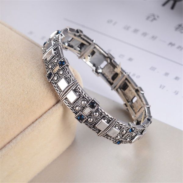 bangle vintage turquoises for womens jewelry girl ancient alloy crystal charm bracelet accessories, Black
bangle vintage turquoises for womens jewelry girl ancient alloy crystal charm bracelet accessories, Black