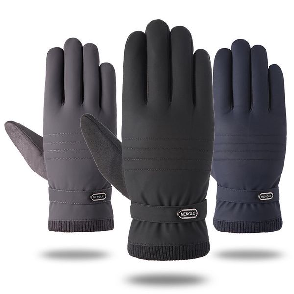 men' windproof outdoor solid gloves winter plus velvet thick full finger mittens sports riding skating warm gloves touch screen, Blue;gray
men' windproof outdoor solid gloves winter plus velvet thick full finger mittens sports riding skating warm gloves touch screen, Blue;gray