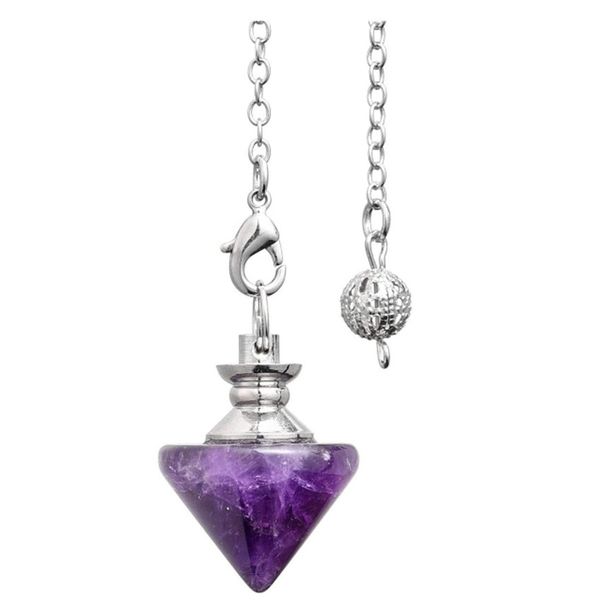 10 pcs trendy cone shape rose quartz pendulum for dowsing pendant link chain rock crystal jewelry, Silver
10 pcs trendy cone shape rose quartz pendulum for dowsing pendant link chain rock crystal jewelry, Silver