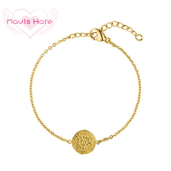 charm bracelets mavis hare 2cm zodiac sign pendant bracelet stainless steel chain as christmas gift woman beach jewelry, Golden;silver
charm bracelets mavis hare 2cm zodiac sign pendant bracelet stainless steel chain as christmas gift woman beach jewelry, Golden;silver