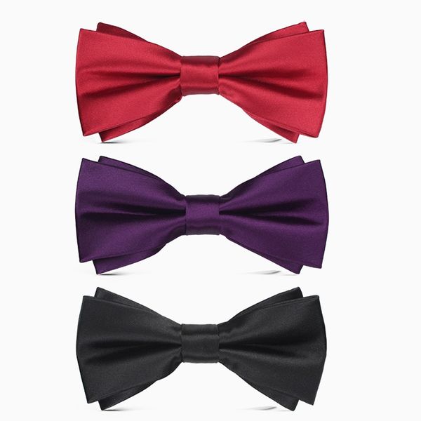 2020 brand new fashion men's bow ties double fabric solid color bowtie banquet ceremony wedding host butterfly tie with gift box, Black;gray
2020 brand new fashion men's bow ties double fabric solid color bowtie banquet ceremony wedding host butterfly tie with gift box, Black;gray