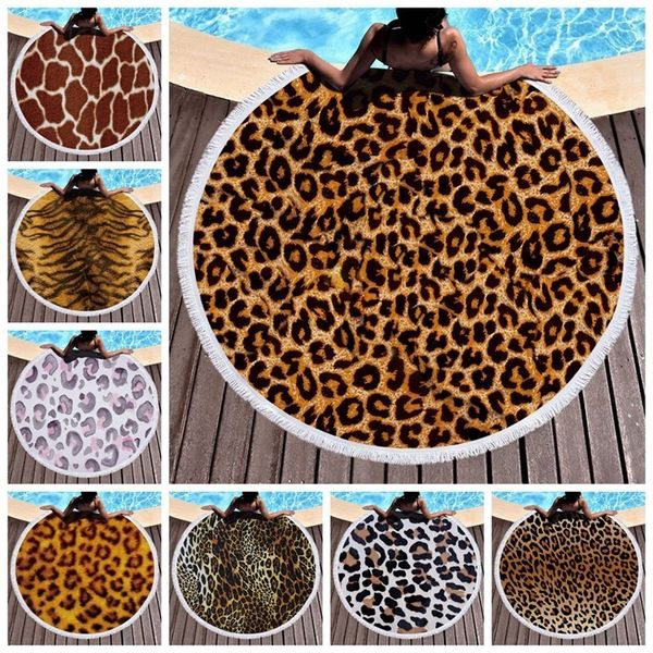 leopard tiger pattern printed round beach towel with tassels microfiber 150cm summer swimming picnic mat tapestry travel blanket
leopard tiger pattern printed round beach towel with tassels microfiber 150cm summer swimming picnic mat tapestry travel blanket