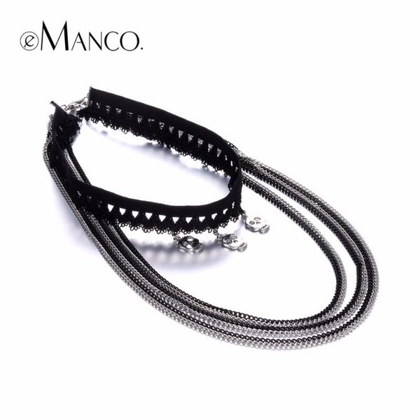 emanco fashion lolita stretch lace multilayers choker necklaces & pendants for women alloy chain jewelry anime accessories, Golden;silver
emanco fashion lolita stretch lace multilayers choker necklaces & pendants for women alloy chain jewelry anime accessories, Golden;silver