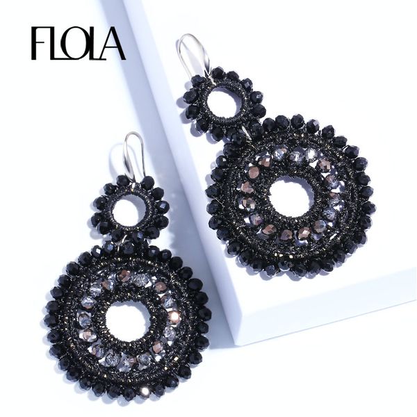 dangle & chandelier flola bohemia crystal beads woven earrings woman handmade black big ethnic oorbellen drop earring ersm93, Silver
dangle & chandelier flola bohemia crystal beads woven earrings woman handmade black big ethnic oorbellen drop earring ersm93, Silver