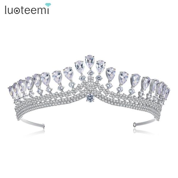 luoteemi luxury bride wedding hairband tiara crown accesories for women queen princess clear cz fashion jewelry, Golden;silver
luoteemi luxury bride wedding hairband tiara crown accesories for women queen princess clear cz fashion jewelry, Golden;silver