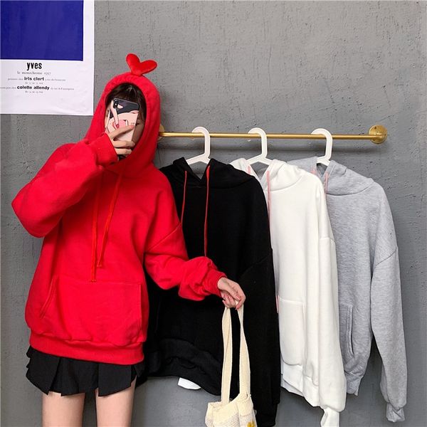 2020 autumn sweater women's new korean style ins trendy hat loose bf sweaterhoodie sweaterlazy style long sleeve cute hoodie clnzp c, Black
2020 autumn sweater women's new korean style ins trendy hat loose bf sweaterhoodie sweaterlazy style long sleeve cute hoodie clnzp c, Black