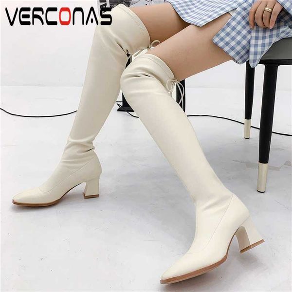 verconas 2020 concise women over-the-knee boots autumn winter new slim long shoes woman lace-up stretch boots high heels, Black
verconas 2020 concise women over-the-knee boots autumn winter new slim long shoes woman lace-up stretch boots high heels, Black
