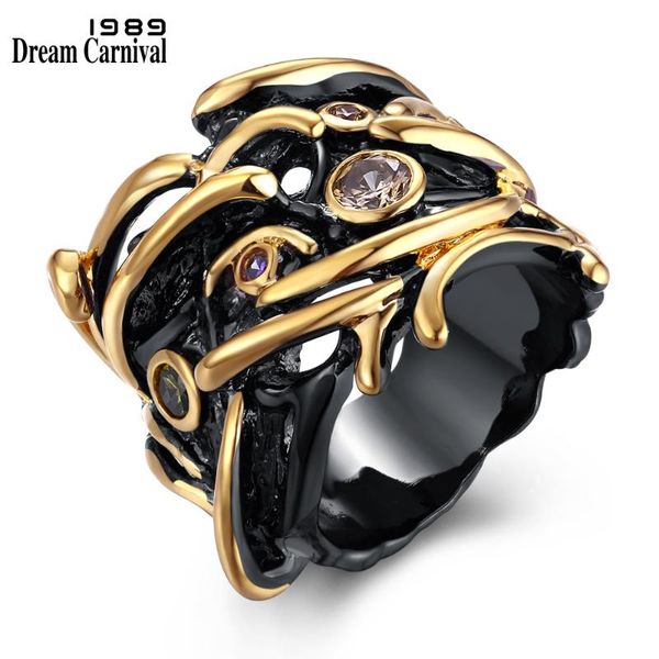 dreamcarnival 1989 ring for women gothic unique black gold color party gift cz street fashion jewel anillos mujer ringen zr14170, Golden;silver
dreamcarnival 1989 ring for women gothic unique black gold color party gift cz street fashion jewel anillos mujer ringen zr14170, Golden;silver