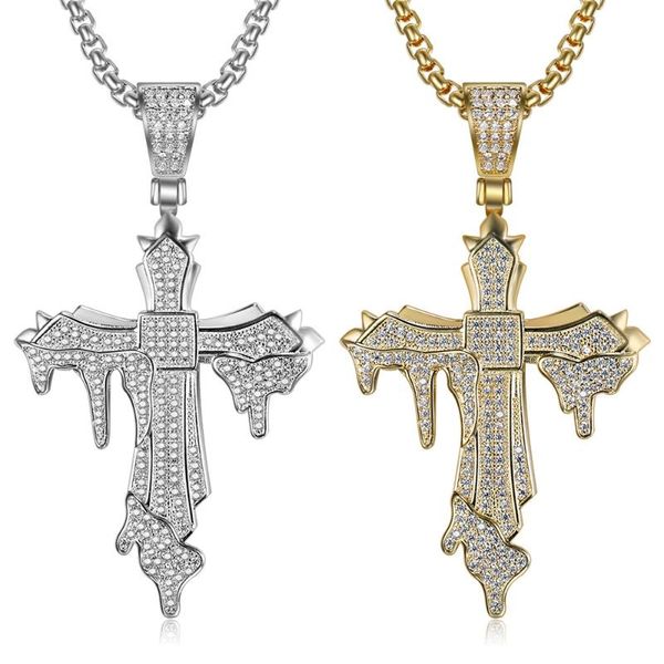 fashion statement hip hop women men bling rhinestone cross pendants necklaces hip hop jewelry long chain gold color big necklace, Silver
fashion statement hip hop women men bling rhinestone cross pendants necklaces hip hop jewelry long chain gold color big necklace, Silver