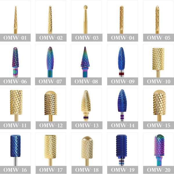 20types blue tungsten electric nail drill bit manicure machine milling cutter golden nail tip tungsten grinding head accessories, Silver
20types blue tungsten electric nail drill bit manicure machine milling cutter golden nail tip tungsten grinding head accessories, Silver