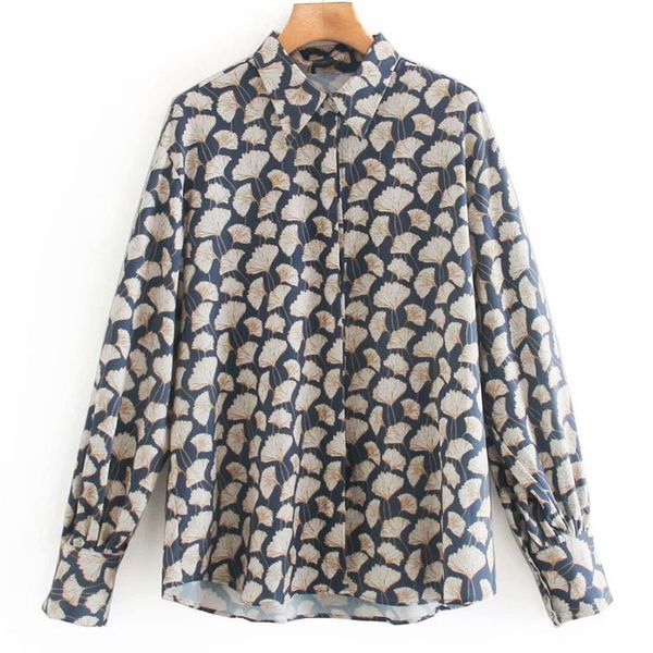 rr casual turn down collar blouses women fashion ginkgo leaf printed shirts women elegant long sleeve female ladies hn, White
rr casual turn down collar blouses women fashion ginkgo leaf printed shirts women elegant long sleeve female ladies hn, White