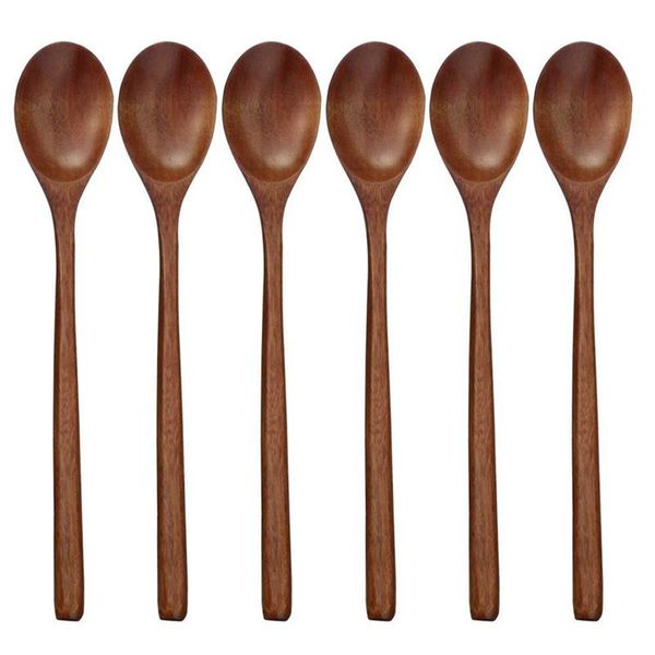 wooden spoons, 6 pieces wood soup spoons for eating mixing stirring cooking, long handle spoon with japanese style kitchen utens
wooden spoons, 6 pieces wood soup spoons for eating mixing stirring cooking, long handle spoon with japanese style kitchen utens