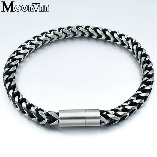 link, chain moorvan gift stylish stainless steel vintage black bracelet men,magnet clasp,6mm wide round cut charm man's father jewelry
link, chain moorvan gift stylish stainless steel vintage black bracelet men,magnet clasp,6mm wide round cut charm man's father jewelry