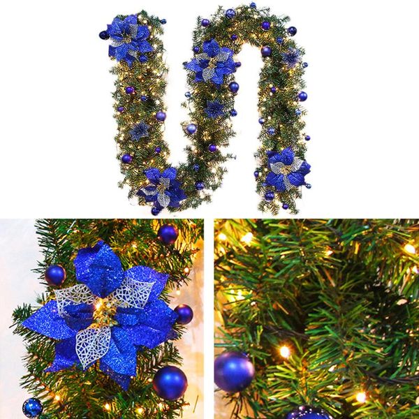 9ft christmas garland with led string lights xmas tree hanging ornaments home mall l bar ktv decoration party supplies
9ft christmas garland with led string lights xmas tree hanging ornaments home mall l bar ktv decoration party supplies