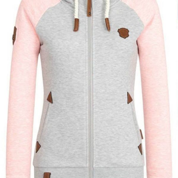 2020 autumn and winter personalized leather plate hoodie sweater color contrast stitching hooded sweater for women 2qdq7, Black
2020 autumn and winter personalized leather plate hoodie sweater color contrast stitching hooded sweater for women 2qdq7, Black