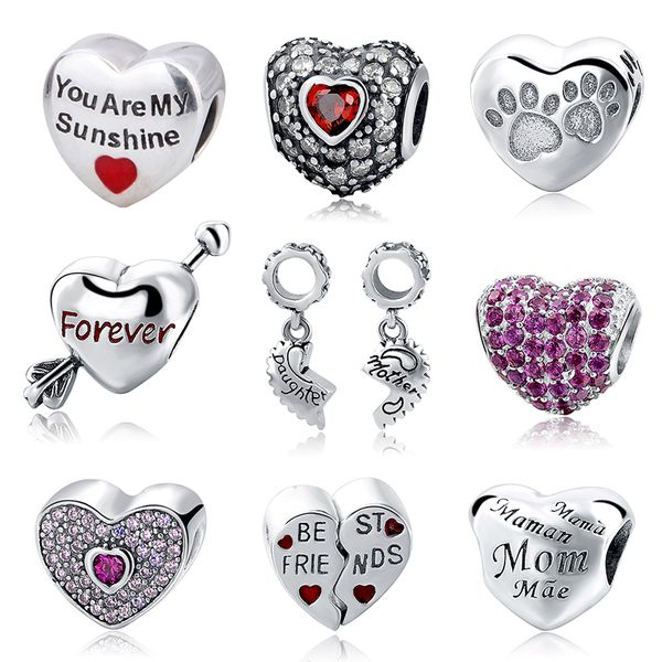 strollgirl fit diy charm european bracelets 925 sterling silver love hearts shape beads with colour & clear cz jewelry for gift
strollgirl fit diy charm european bracelets 925 sterling silver love hearts shape beads with colour & clear cz jewelry for gift