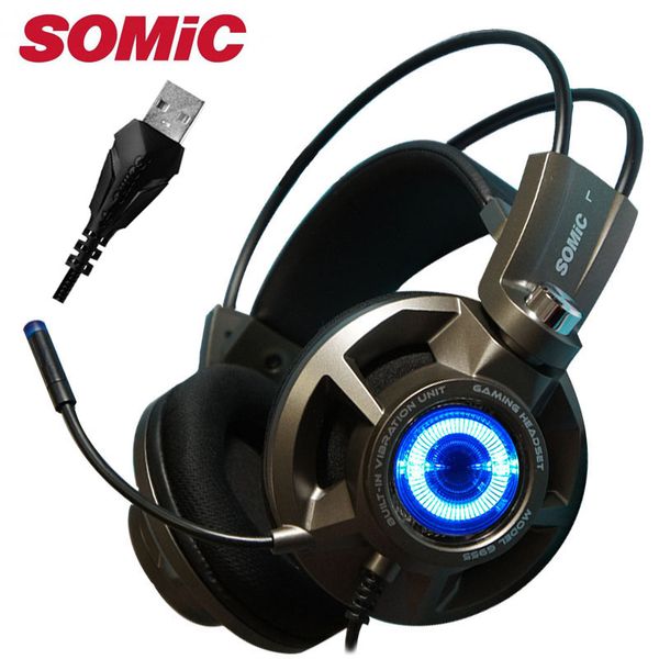 gaming headphone 7.1 sound headset usb with mic microphone pc bass stereo computer gamer brand somic g955
gaming headphone 7.1 sound headset usb with mic microphone pc bass stereo computer gamer brand somic g955