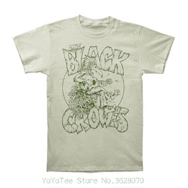 simple short-sleeved cotton t-shirt black crowes men hemp slim fit t-shirt white