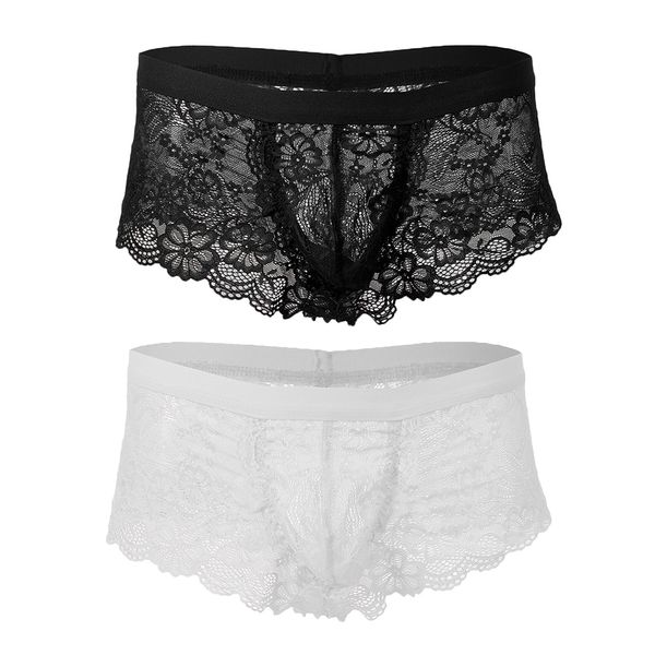 2pcs эластичный sheer lace see through трусы мешочек стринги нижнее белье для мужчин, Black;white
2pcs эластичный sheer lace see through трусы мешочек стринги нижнее белье для мужчин, Black;white