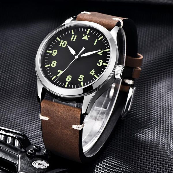 wristwatches corgeut nylon men automatic sport design clock leather self wind mechanical wrist watches, Slivery;brown
wristwatches corgeut nylon men automatic sport design clock leather self wind mechanical wrist watches, Slivery;brown