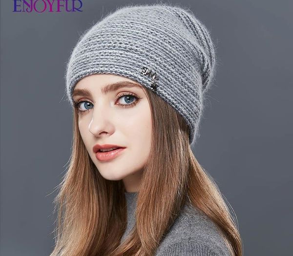 enjoyfur rabbit cashmere knitted winter hat women mixed color thick female skullies beanies warm gravity falls cap women's hats y200103, Blue;gray
enjoyfur rabbit cashmere knitted winter hat women mixed color thick female skullies beanies warm gravity falls cap women's hats y200103, Blue;gray