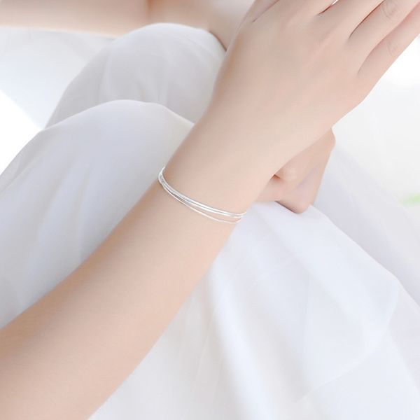 AprilGrass 925 Sterling Silver Bracelets for Women Three Layers Multi-row Bracelets Bangles Minimalist Korean Style Charm Bracelet Jewelry
AprilGrass 925 Sterling Silver Bracelets for Women Three Layers Multi-row Bracelets Bangles Minimalist Korean Style Charm Bracelet Jewelry